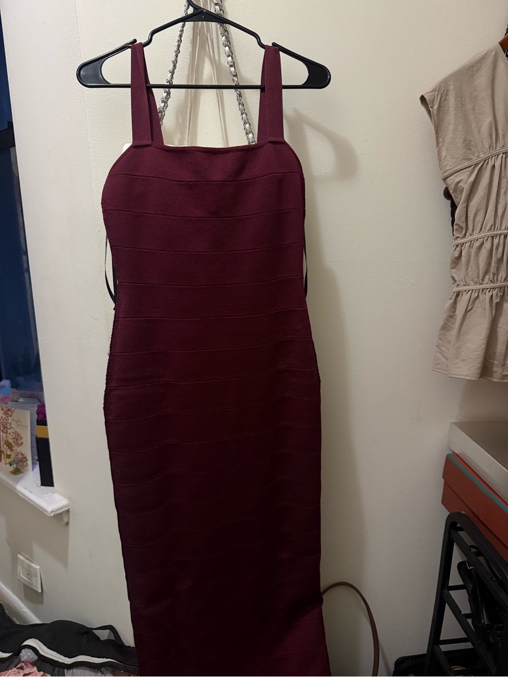 SL BANDAGE MAXI ESME Deep Wine